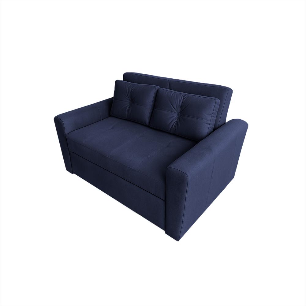 Sofacama 2 Puestos Bari Tela Azul Indigo