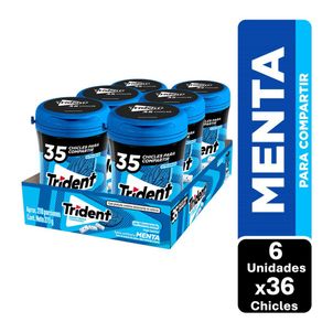 Chicle TRIDENT Sin Azúcar Menta x35und (45.5  gr)