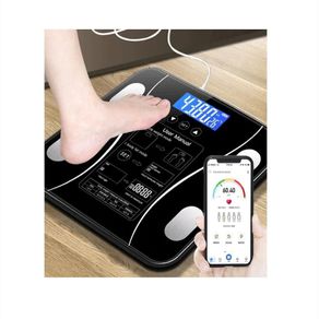 Bascula Inteligente Pesa Bluetooth Vidrio Templado Digital App