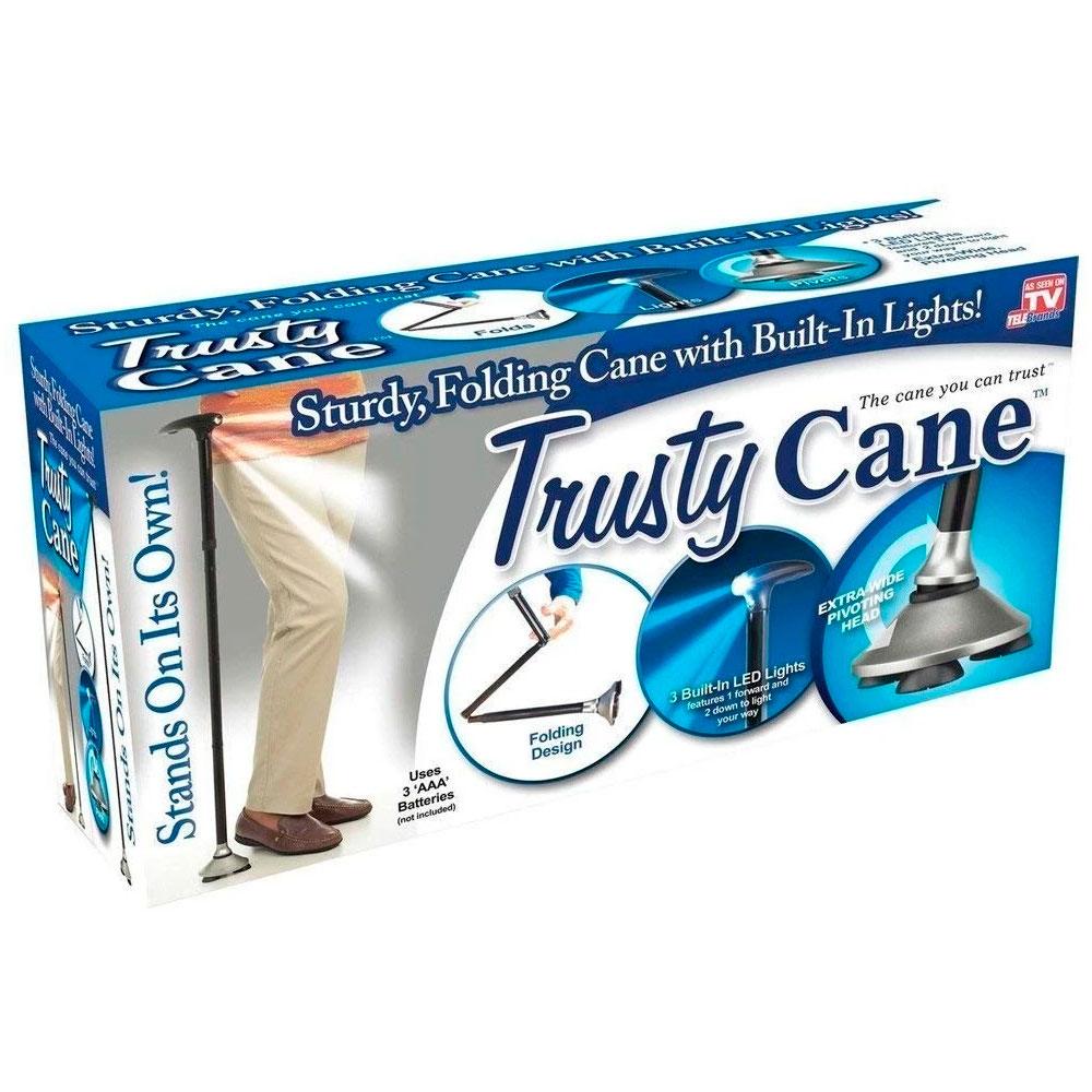 Baston Ortopedico Trusty Cane Con Linterna Luz Led