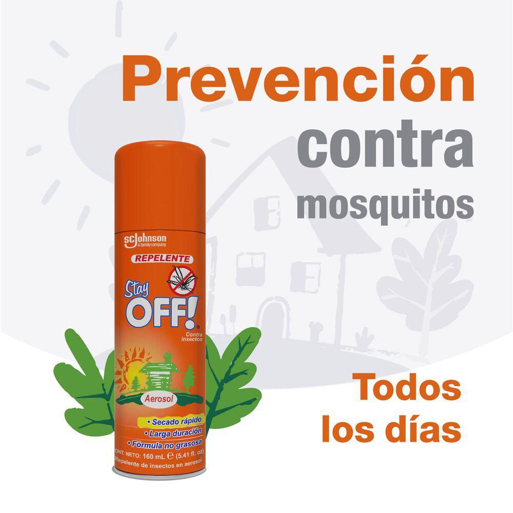 Repelente STAY OFF aerosol secado rápido (160  ml) img #2