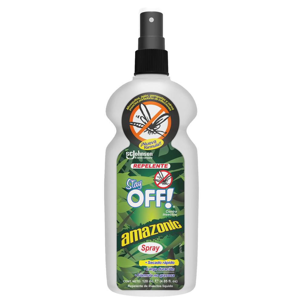 Repelente STAY OFF de insectos amazonic en spray (120  ml)