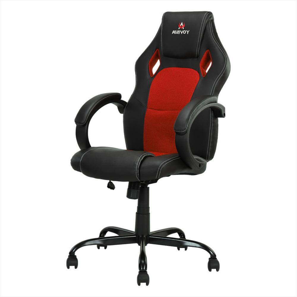 Silla Gamer Doom Para Oficina Negra Acolchada Roja Silla Gamer Doom Para Oficina Negra Acolchada Roja