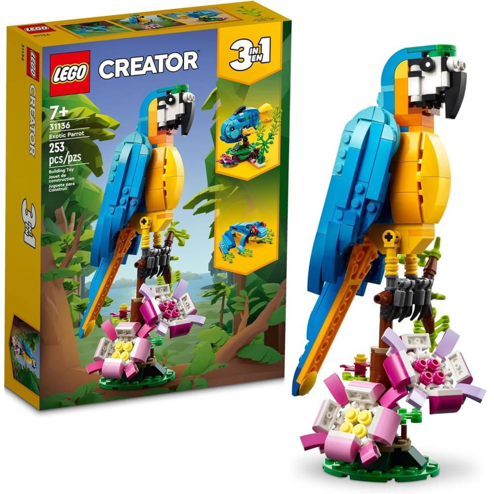 Lego Creator 3 En 1 Animales Increíbles Loro Pez Y Rana