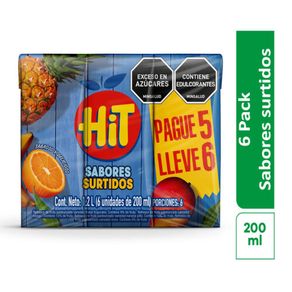 Refresco HIT surtido caja x6und (1000  ml)