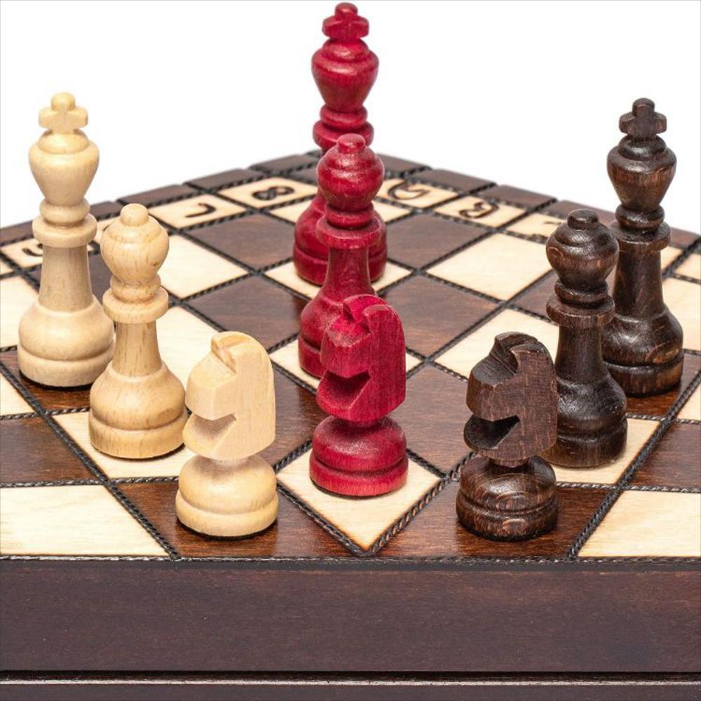 Ajedréz De Madera Para Tres Jugadores img #2