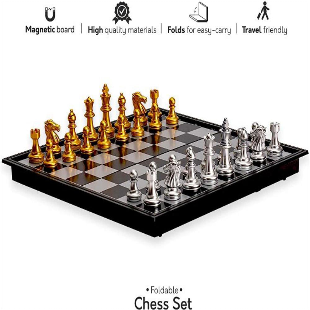 Juego De Ajedrez Magnético De Viaje Con Tablero img #2