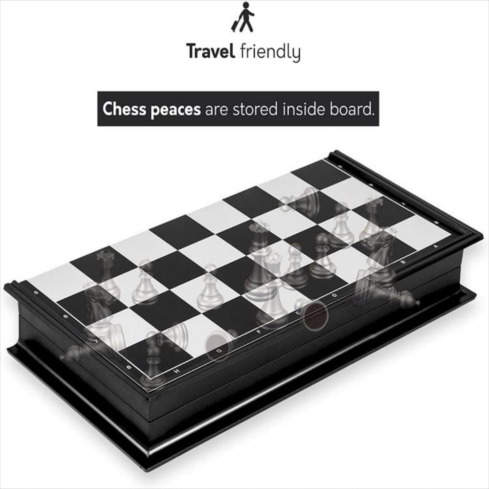 Juego De Ajedrez Magnético De Viaje Con Tablero img #3