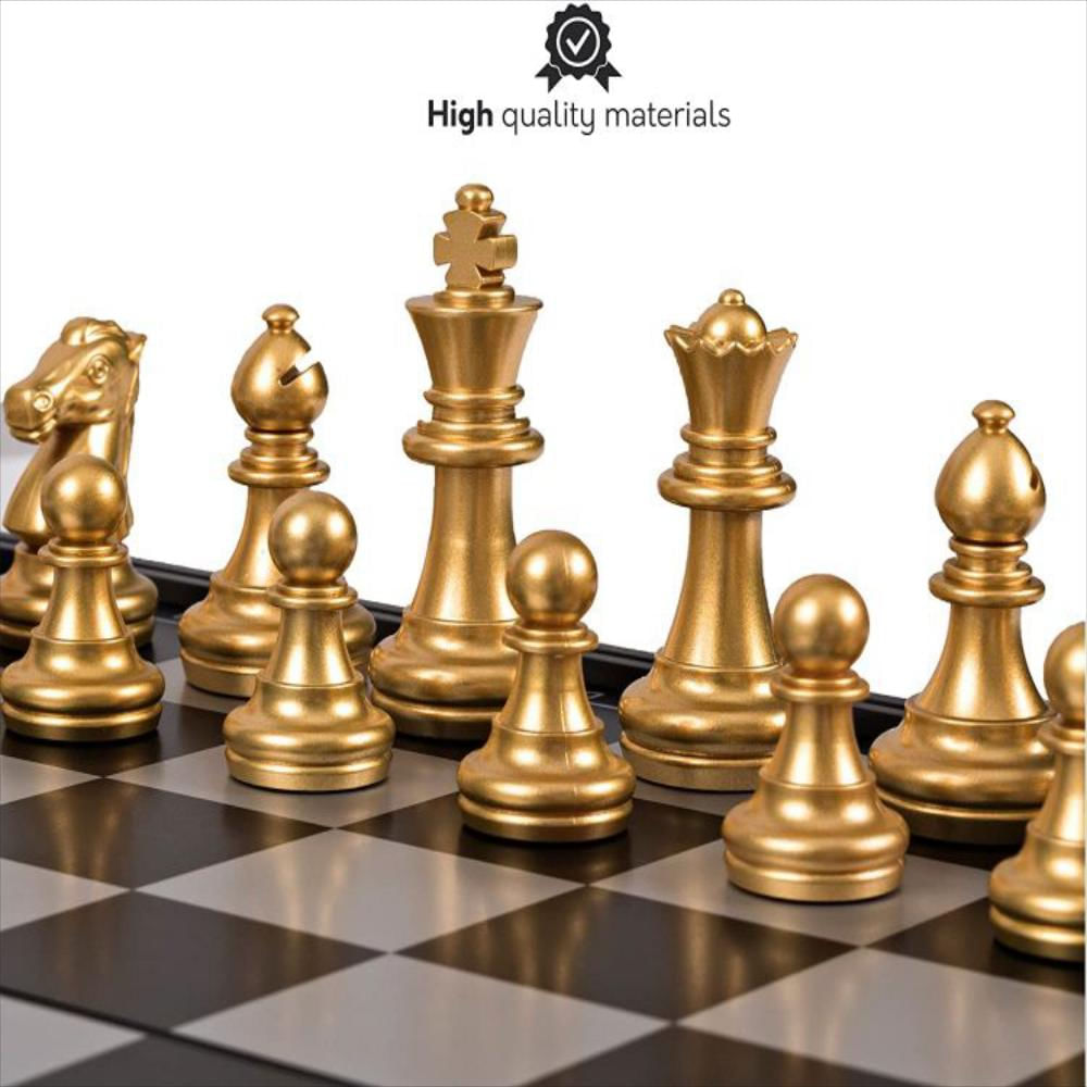 Juego De Ajedrez Magnético De Viaje Con Tablero img #4