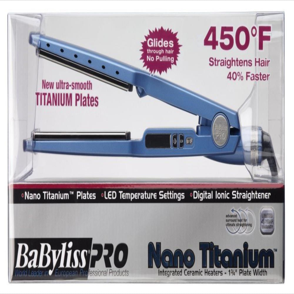 Plancha Iónica Nano Titanium Plateado Babyliss Pro img #2