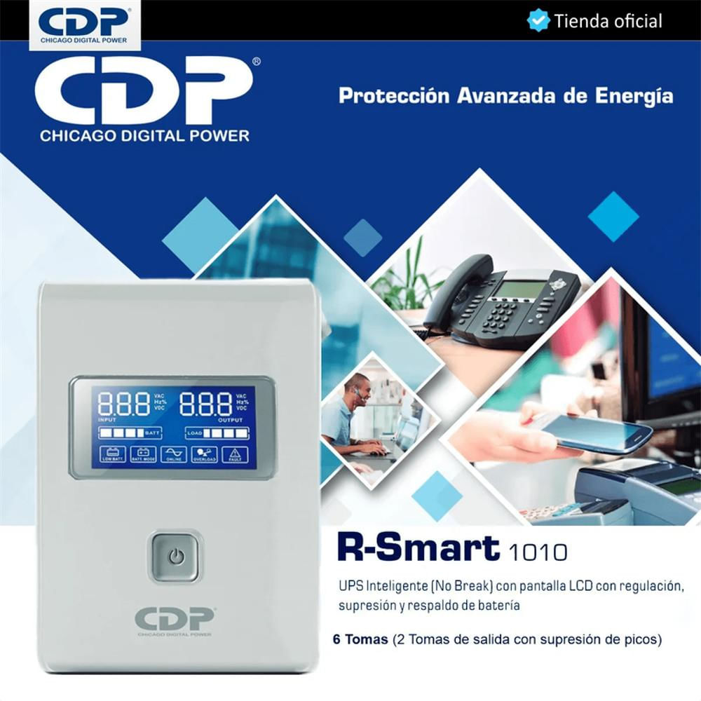 Ups Cdp R Smart 1010 De 1000Va 400W 6 Tomas Pantalla Monitoreo img #3