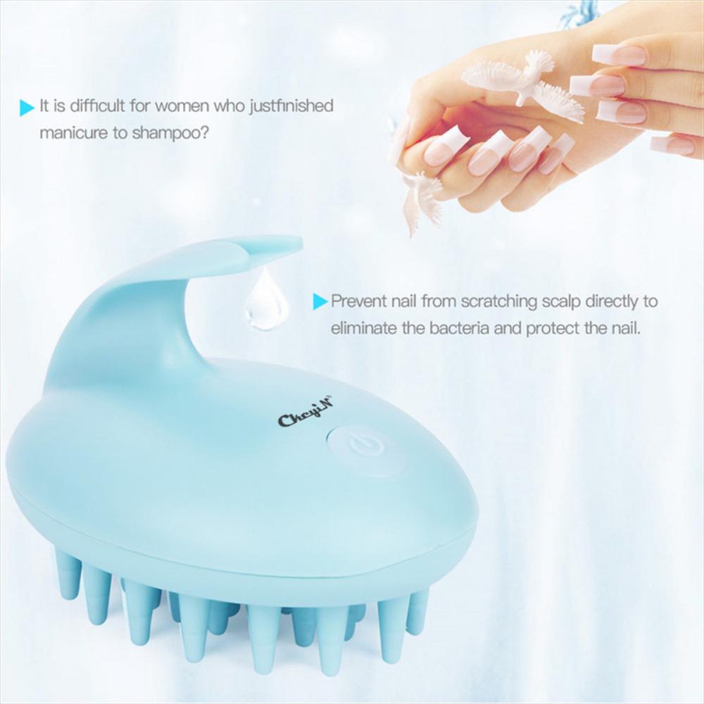 Cepillo De Masaje Eléctrico Y Impermeable Para La Cabeza img #5