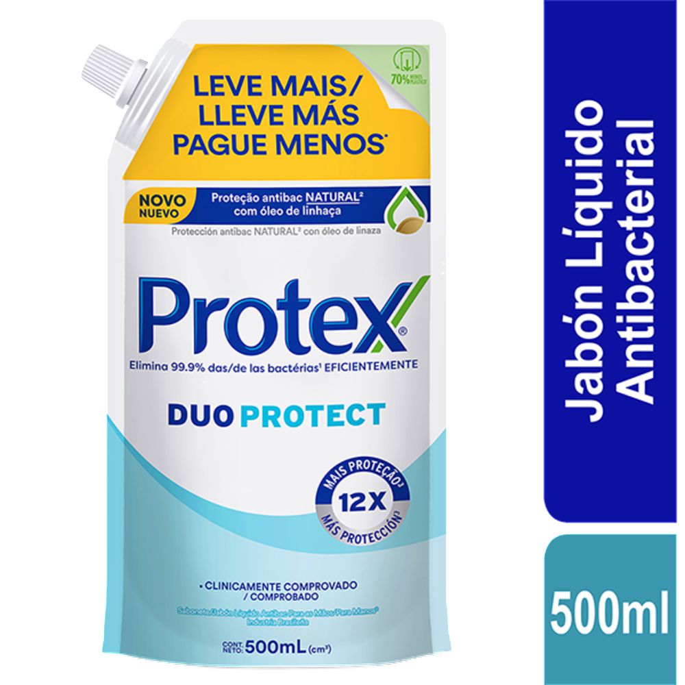 Jabón líquido para manos PROTEX Duo Protect Corporal (500  ml)