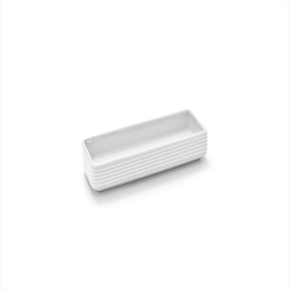 Ramekins Rectangular De Porcelana De 3 Oz, Color Blanco img #1