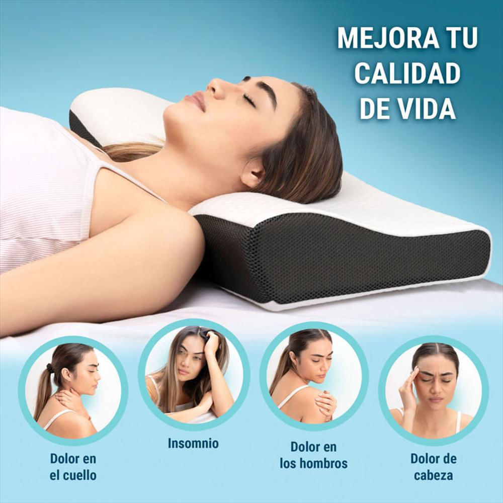 Almohada Cervical De Cuello Ortopédica Viscoelástica Premium img #2