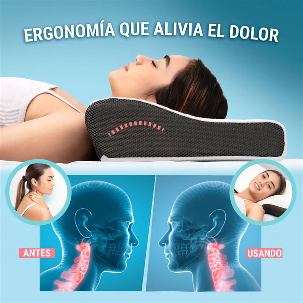 Almohada Cervical De Cuello Ortopédica Viscoelástica Premium img #3