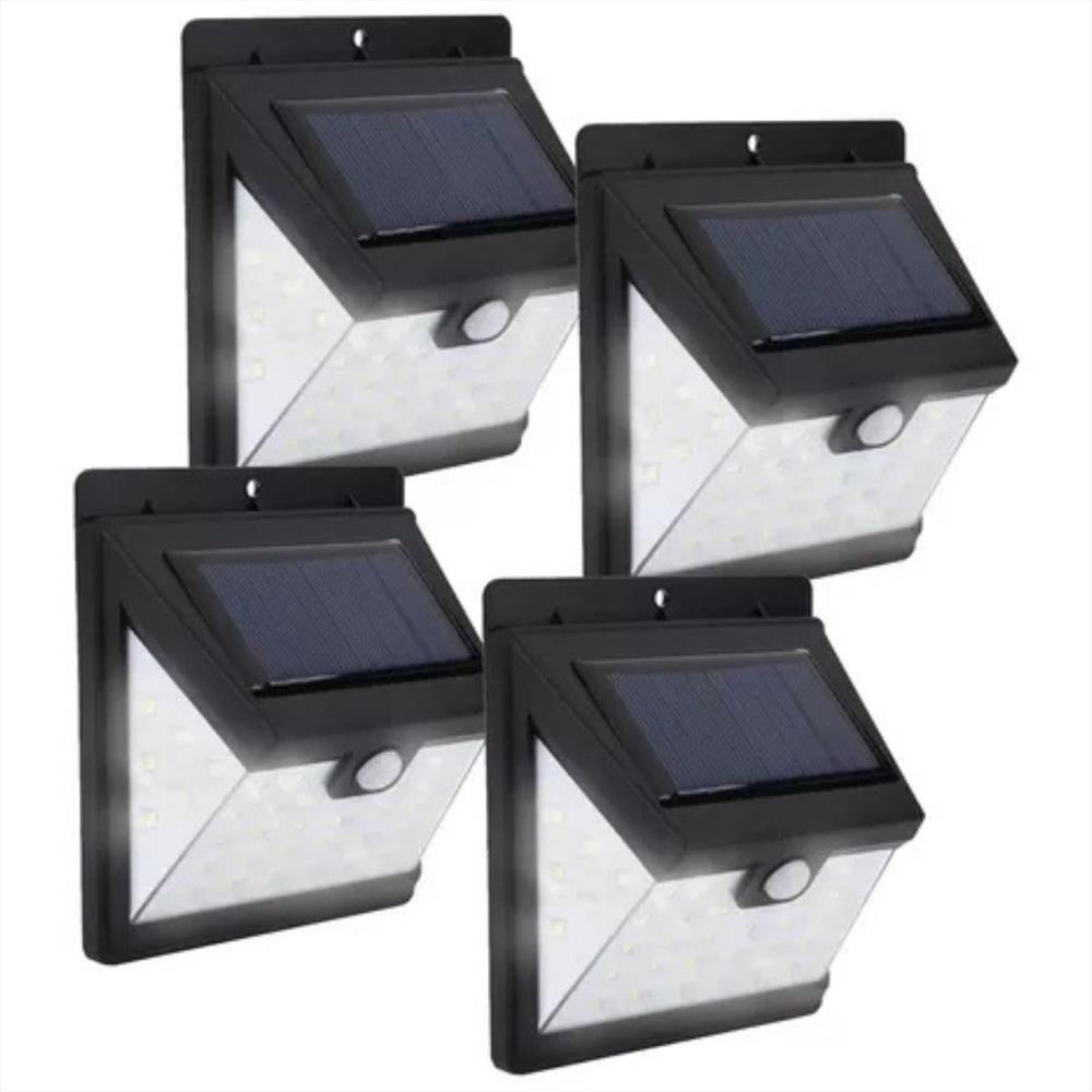 Foco Reflector Solar Maxwell Led Exterior Sensor Pared Set 5 Luz Fria