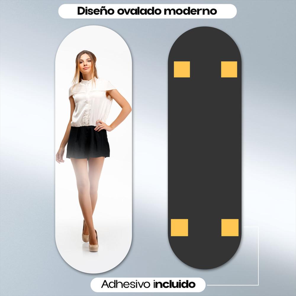 Espejo Acrílico Cuerpo Completo 50X150 Cm Ovalado Para Pared img #2