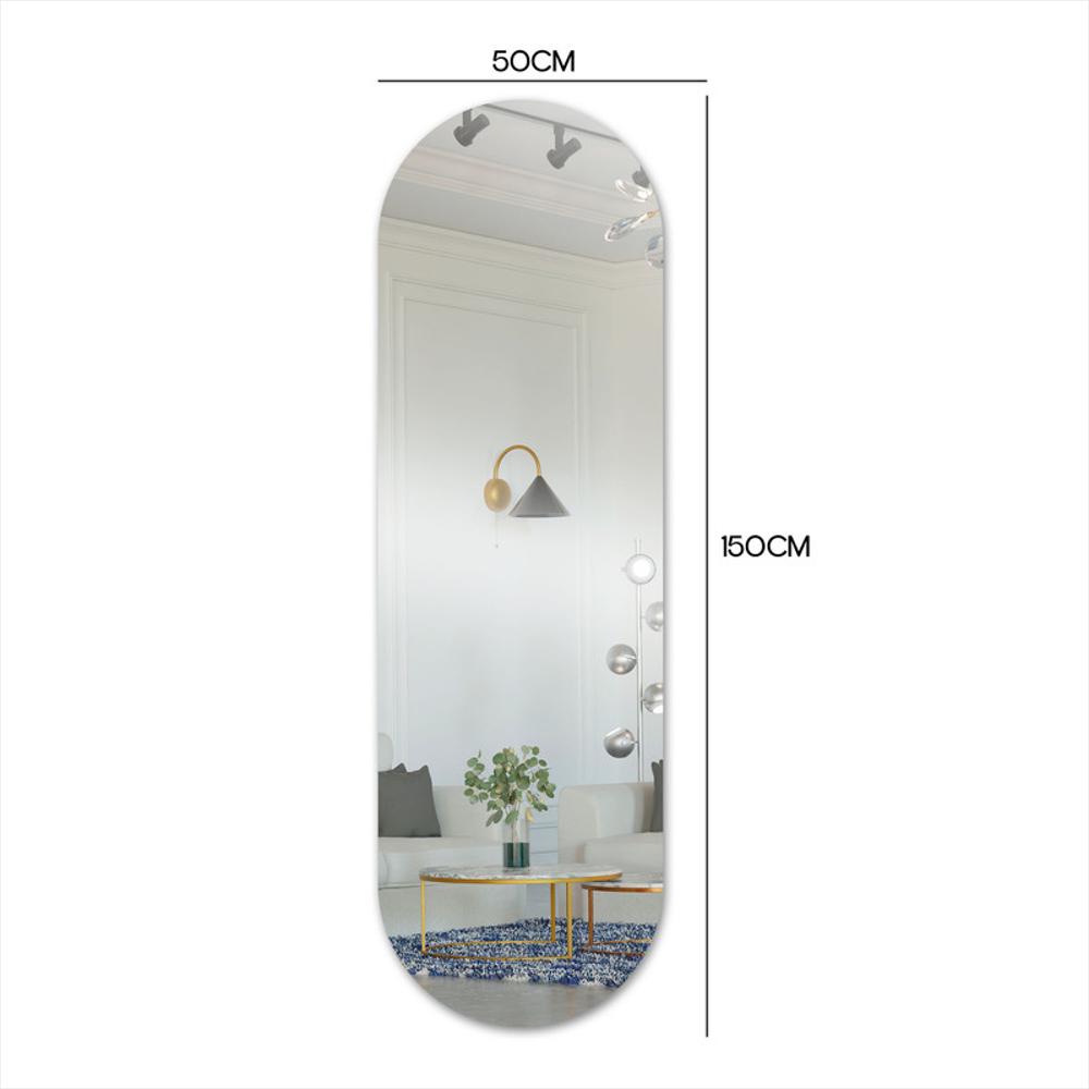 Espejo Acrílico Cuerpo Completo 50X150 Cm Ovalado Para Pared img #5