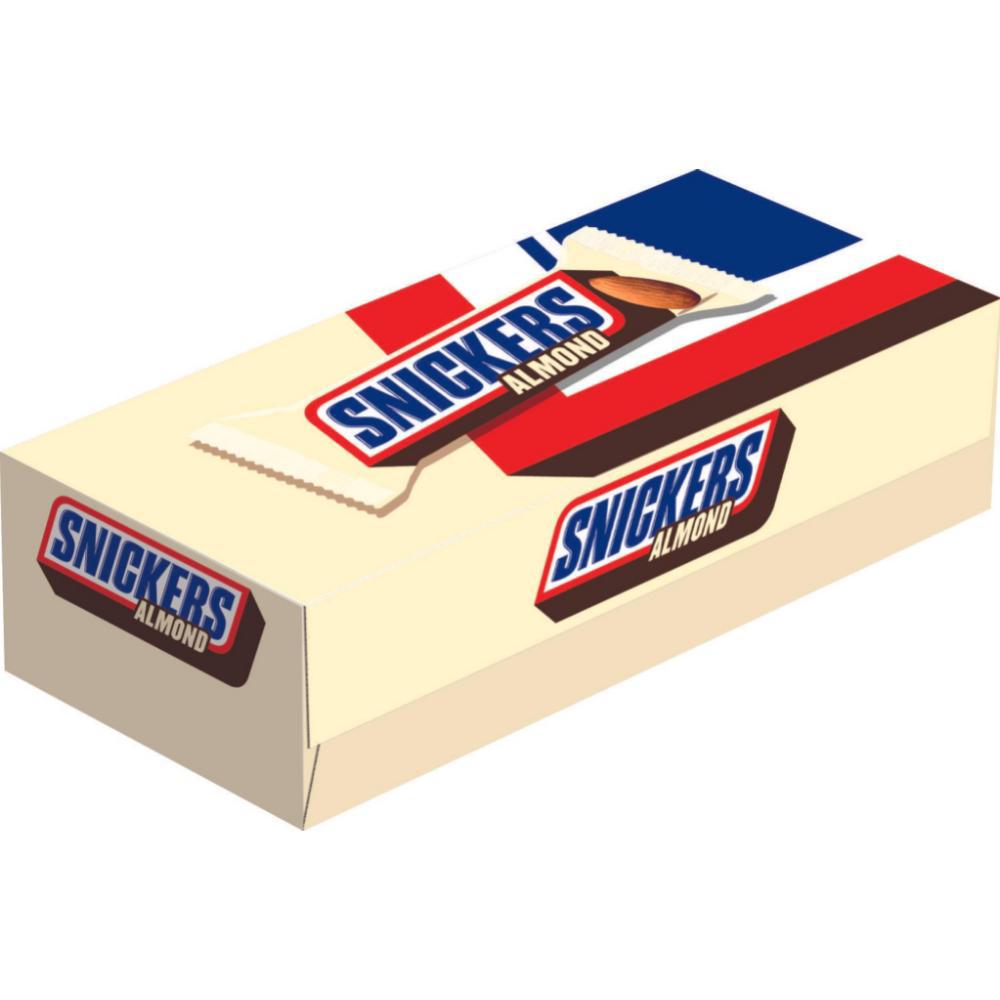 Snickers Barra De Chocolate Y Almendras X 24 Unidades