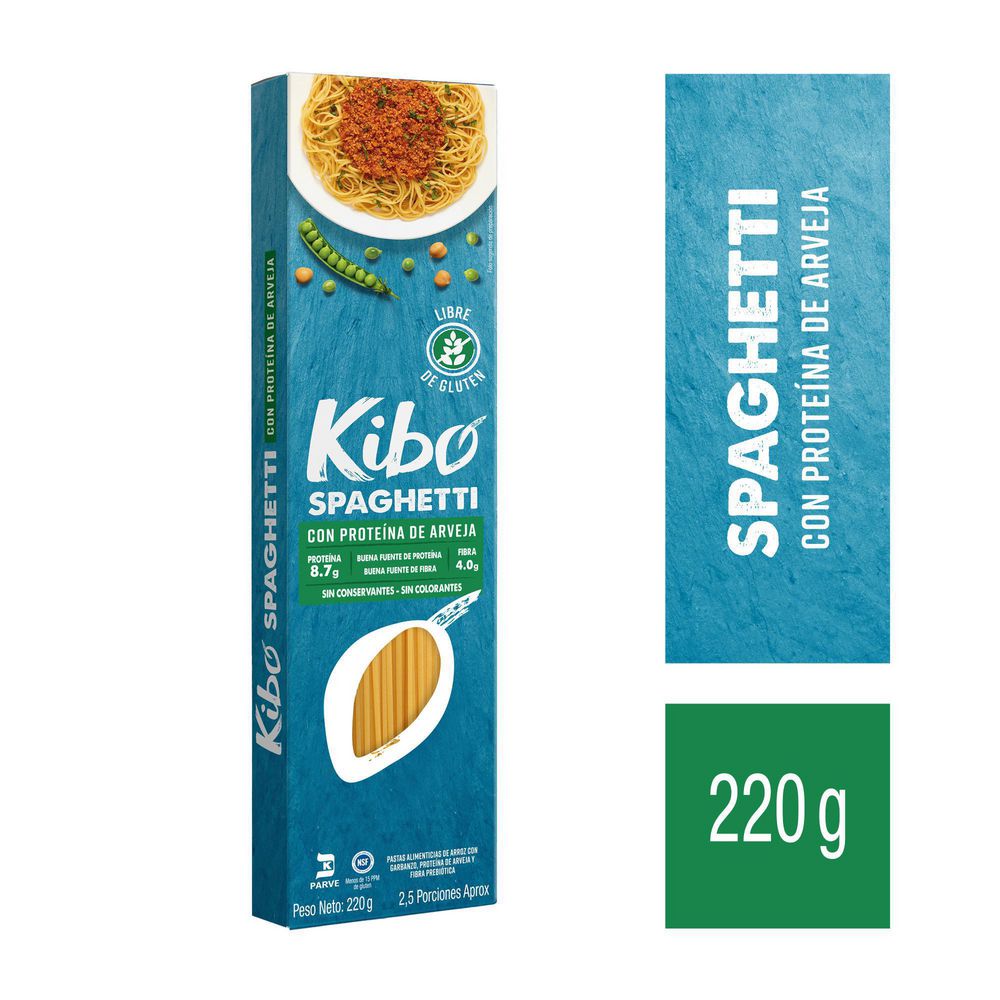 Pastas KIBO con proteína de arveja (220  gr) img #1