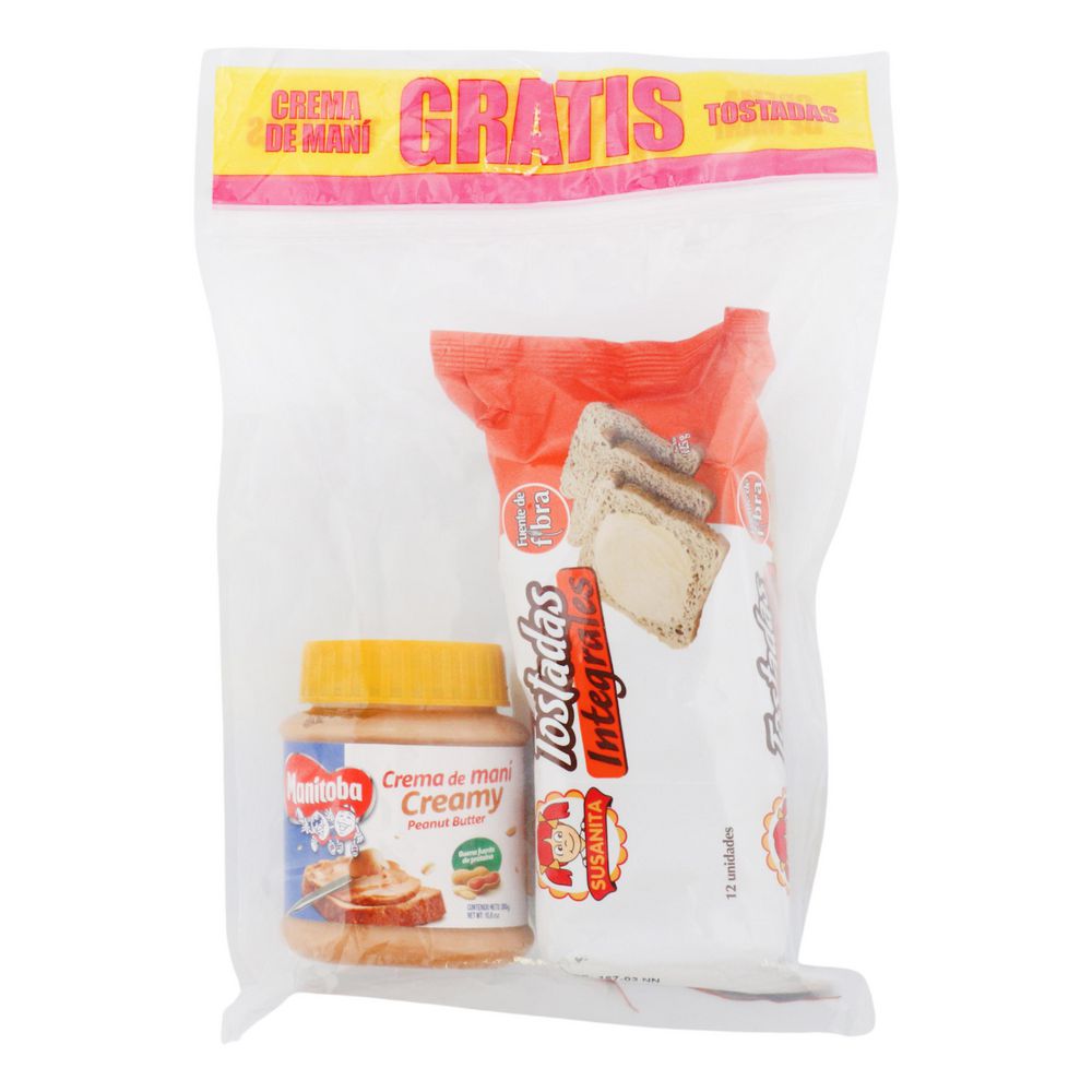 Crema de Mani MANITOBA GTS Tostadas (300  gr) img #1