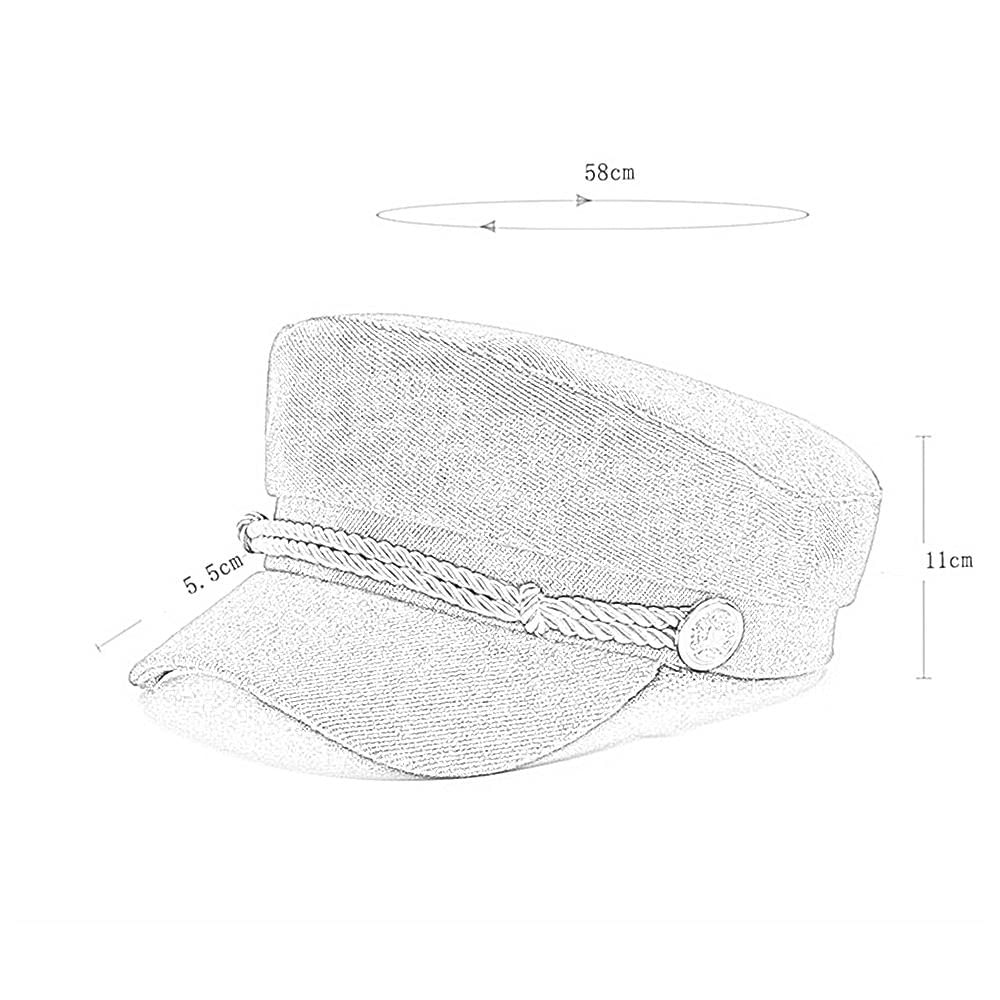 Boina Cachucha Gorra Gorro Mujer Dama Pava Visera Negro Tela img #2