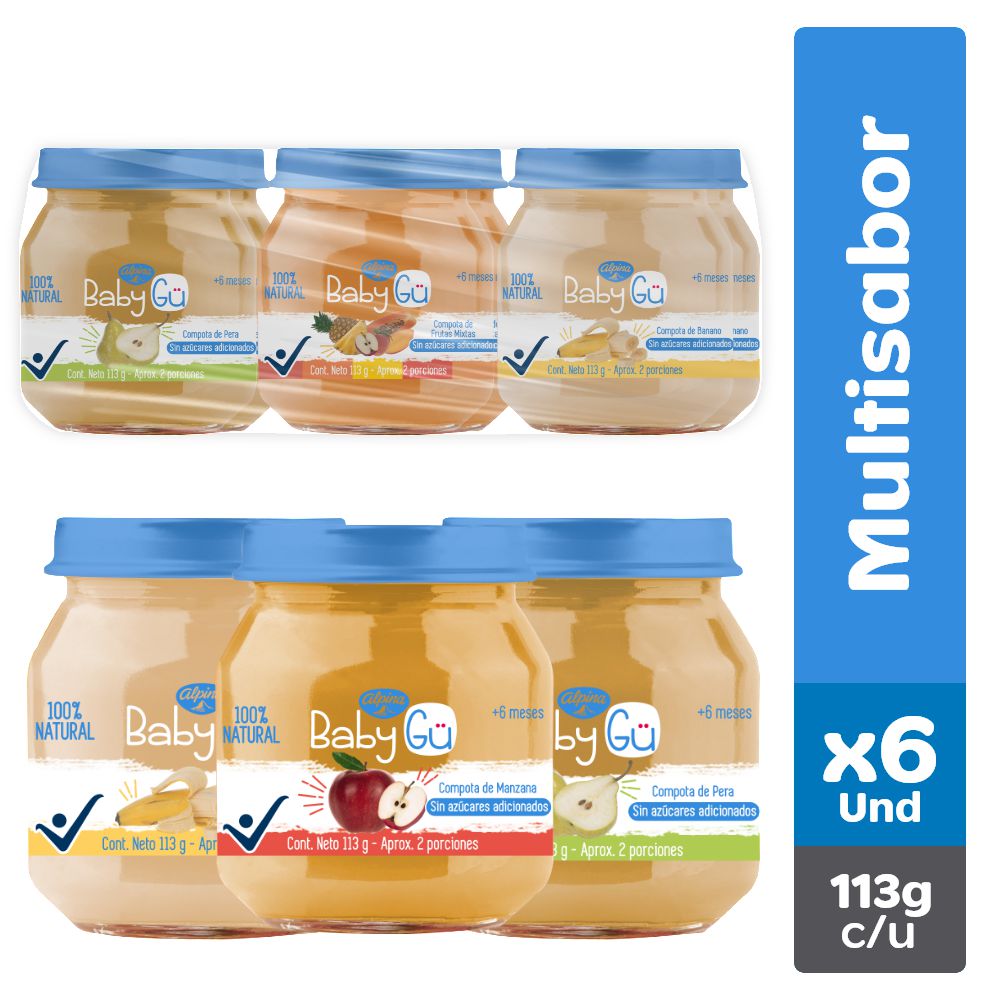 Compota ALPINA multisabor x6und (630  gr) img #1