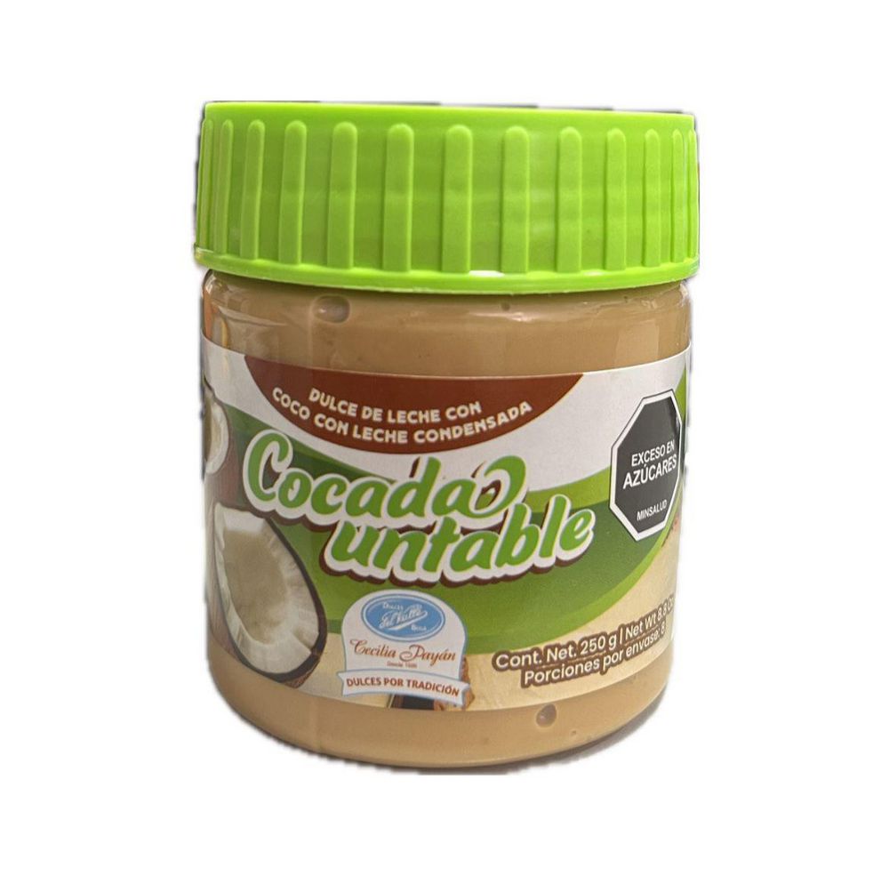 Dulce de leche DULCES DEL VALLE cocada untable (250  gr) img #2