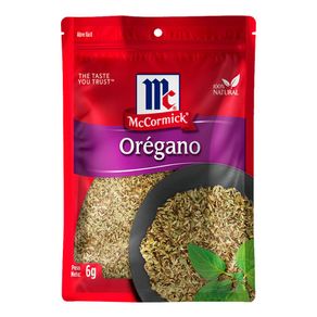 Especia Pura MCCORMICK MARCA EXCLUSIVA Oregano entero (6  gr)