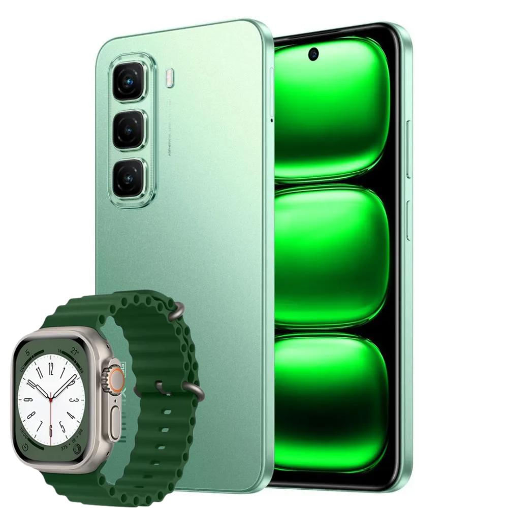 Celular Infinix Hot 50 5G 256Gb 8Ram Verde + Smarwatch