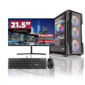 Computador De Escritorio Gamer Ryzen Ryzen 7 5700G /Ssd 512Gb M2 Pcie /Ram 16Gb Rgb /Monitor 22