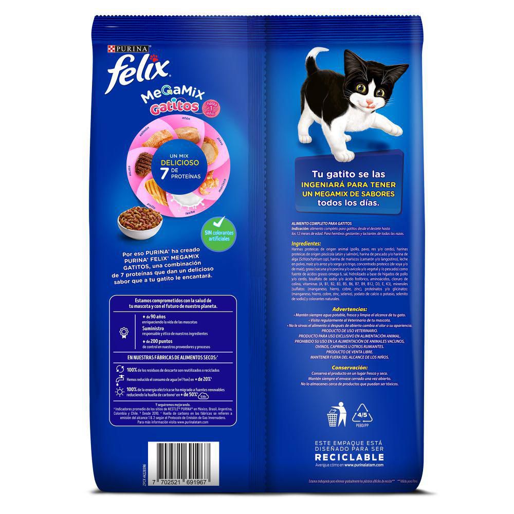 Alimento Gatos Megamix FELIX 1500  gr img #2