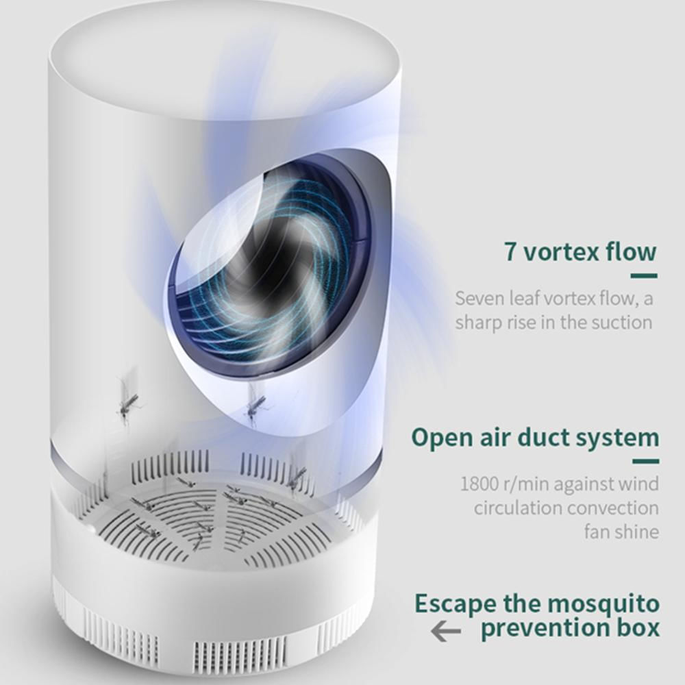 Usb Mosquito Insect Killer Lámpara Eléctrica Led Luz Blanca img #3