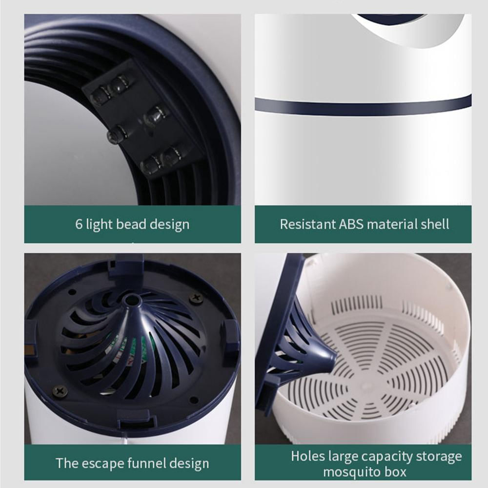 Usb Mosquito Insect Killer Lámpara Eléctrica Led Luz Blanca img #4