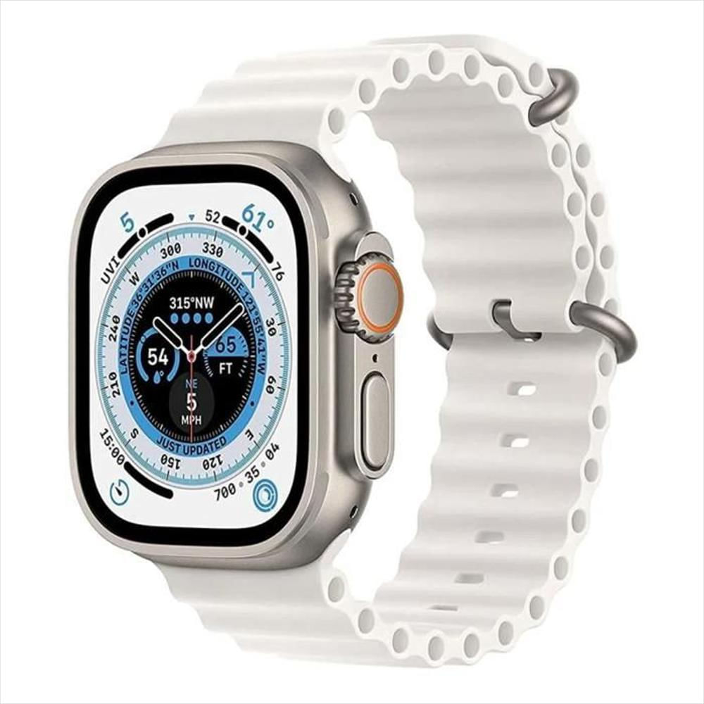 Reloj Inteligente Smartwatch Serie 8 Ultra T800 49Mm Doble Pulso Blanco