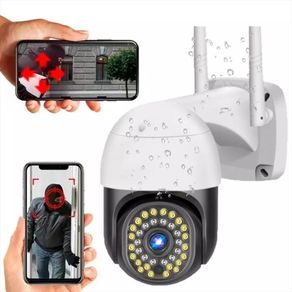 Camara Ip Seguridad Exterior 1080 Domo 360 Land Wifi 16Leds Negro