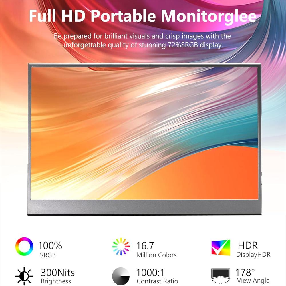 Monitor Portátil Flyzuni 15.6 pulgadas Full Hd img #2
