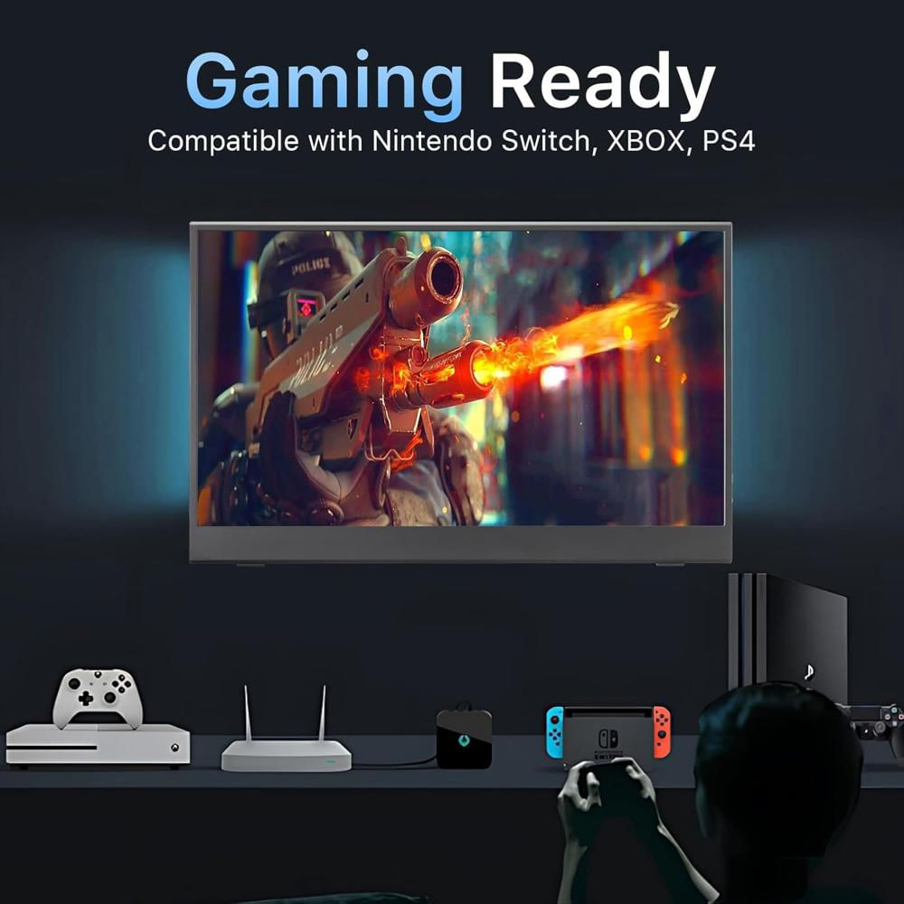 Monitor Portátil Flyzuni 15.6 pulgadas Full Hd img #4