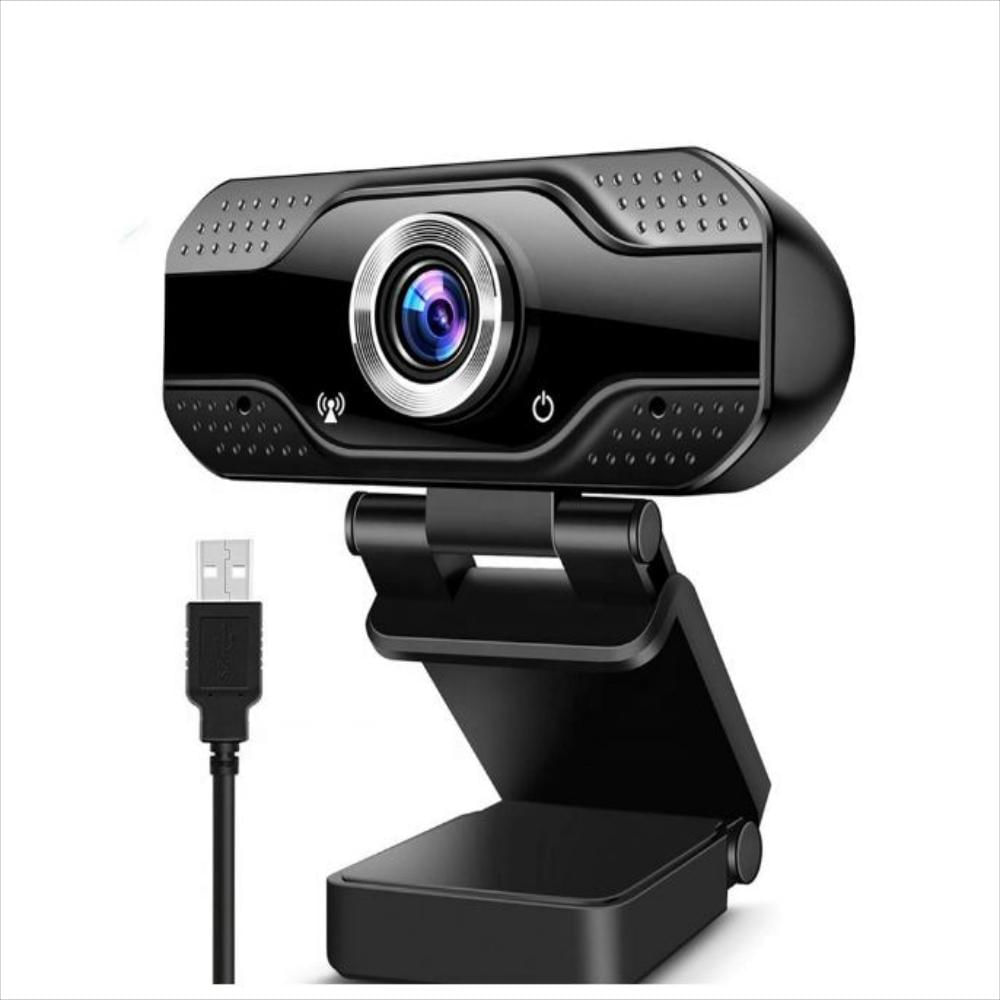 Cámara Web Negra Con Micrófono Hd 1080P Webcam Usb img #1