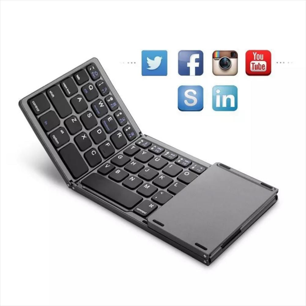Teclado Wireless Bluetooth Three-Fold Keyboard Ultra-Thin img #4