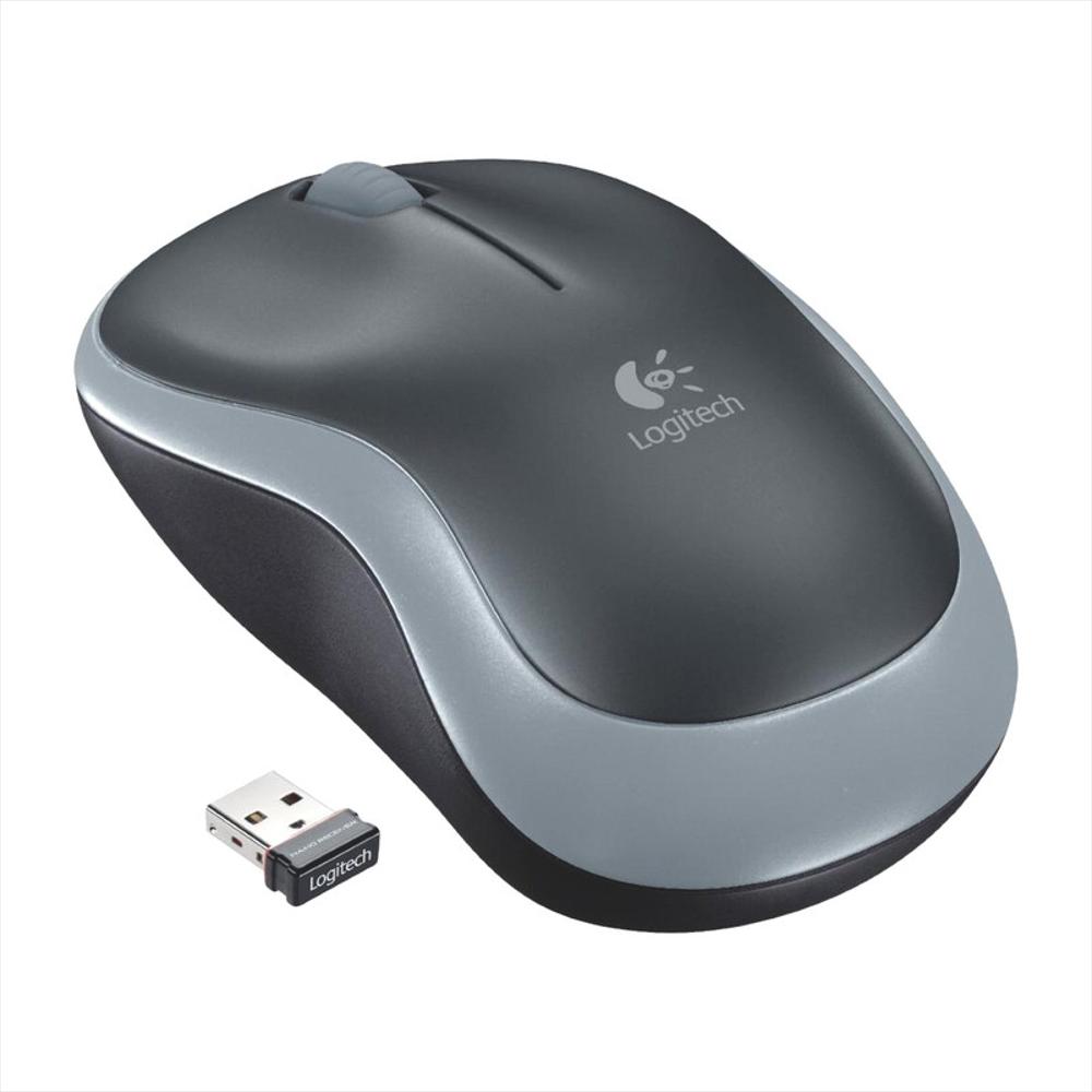 Mouse Inalámbrico Logitech M185 Gris Negro