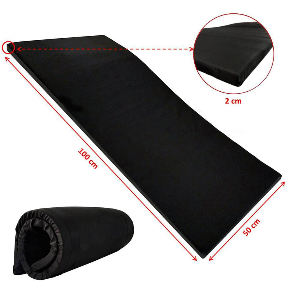 Colchoneta Ejercicio Abdominales Yoga Espuma Gimnasio Gym Negro All img #2