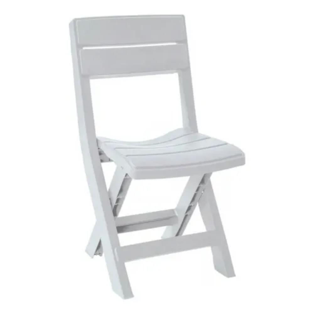 Silla Plástica Ergonomus Plegable Para Jardin Gris