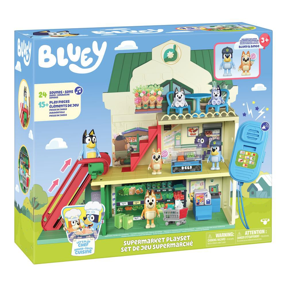 set Bluey  Set Juego Supermercado BOING TOYS
