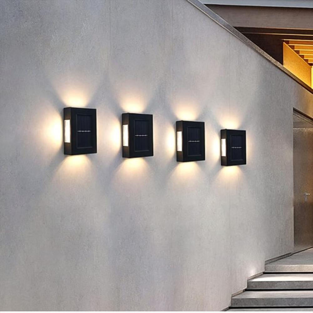 Luz Solar Para Pared 6+6Led