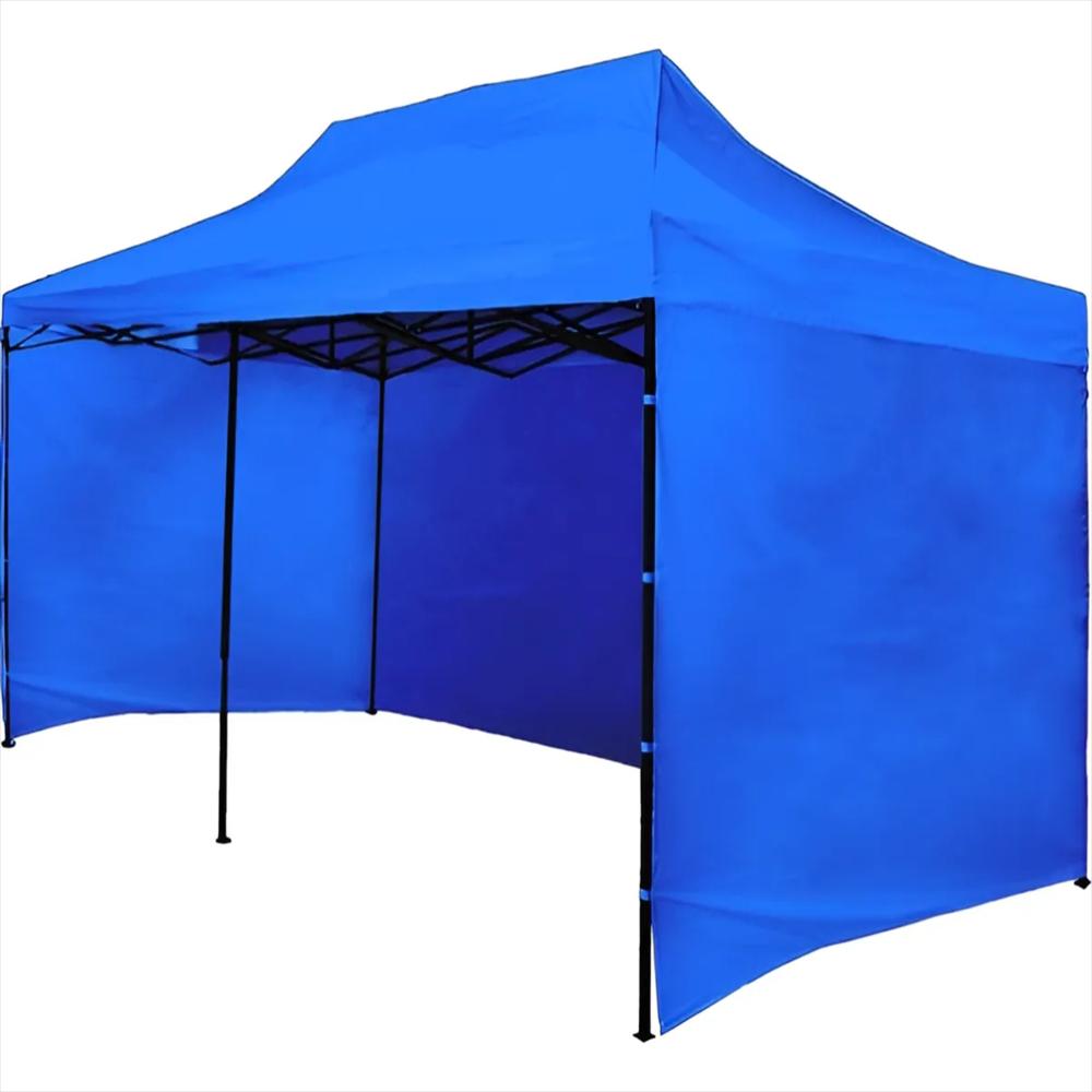 Carpa Toldo 6X3 Azul Plegable Reforzada Impermeable Con Paredes img #1