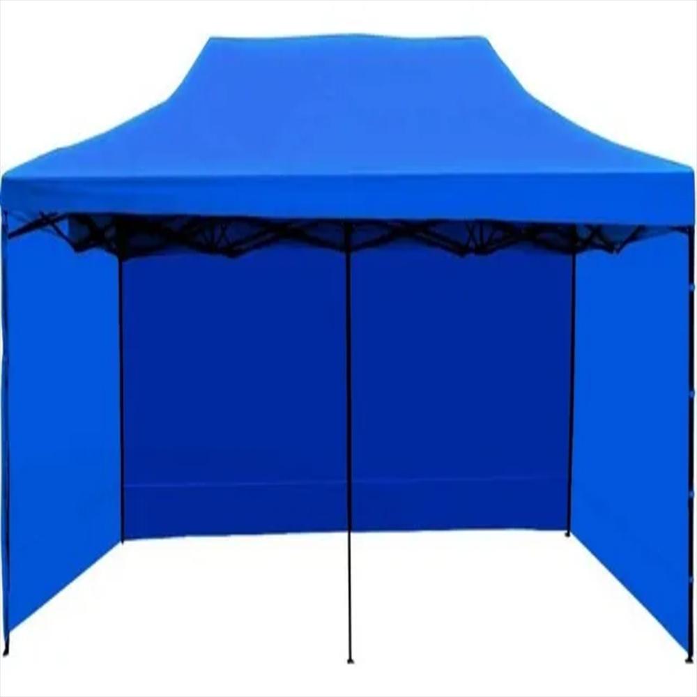 Carpa Toldo 6X3 Azul Plegable Reforzada Impermeable Con Paredes img #2