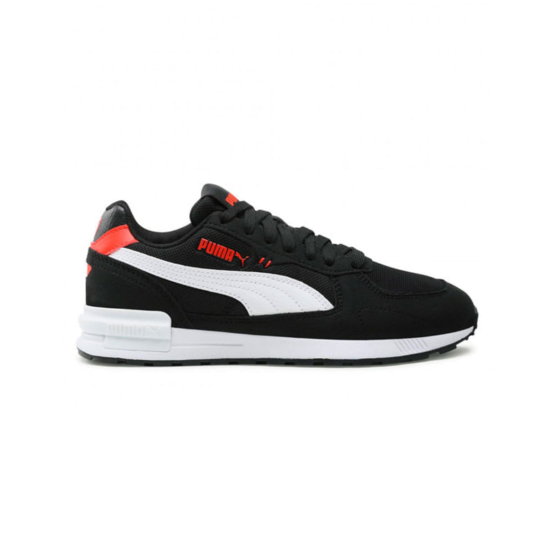 Tenis-Puma-Graviton-Jr-Color-Negro-Blanco-Rojo--Niño