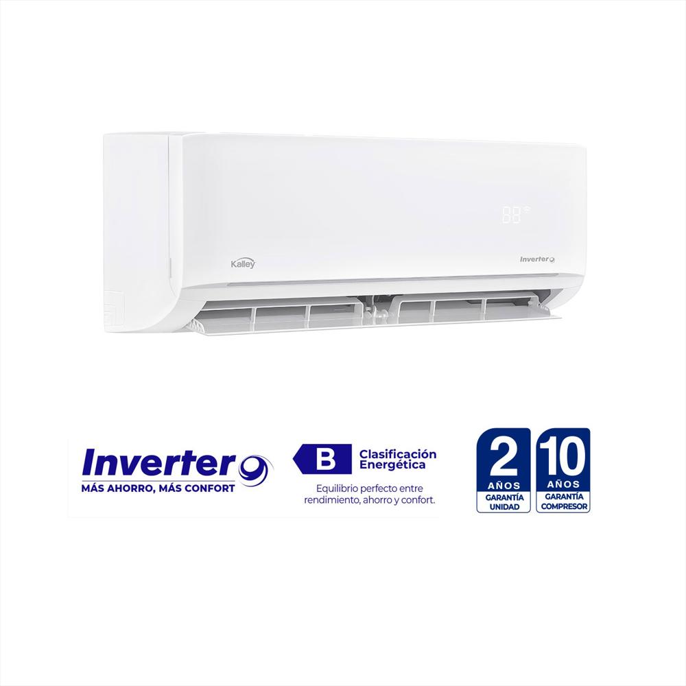 Aire Acondicionado Kalley 12.000Btu Tipo Split Inverter 220V K A12b Blanco img #3